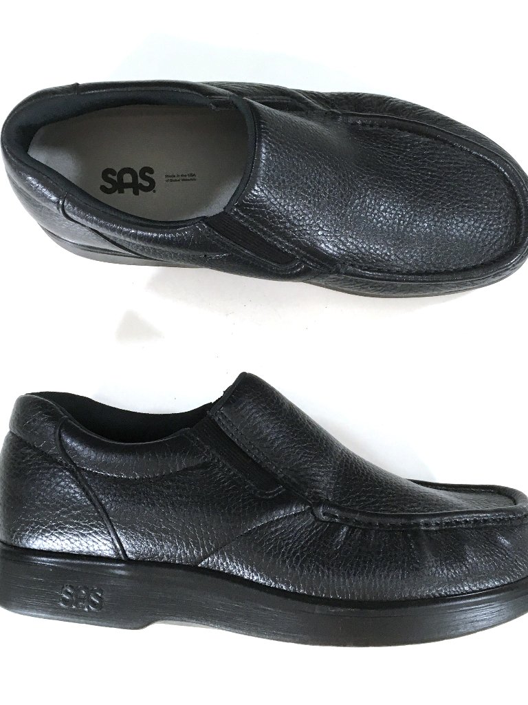 Sas Side Gore Slip On Shoes Mens Size 11 Ww Wide Black Leather